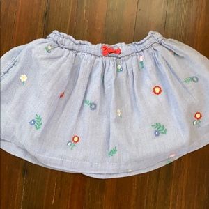 Twirl embroidered skirt mini boden 4-5y
